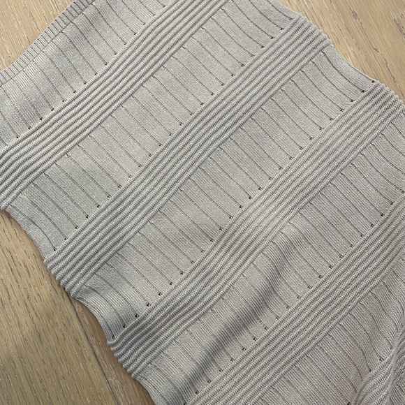 Gray Ribbed Knit Two-Piece Set - Picture 7 of 7